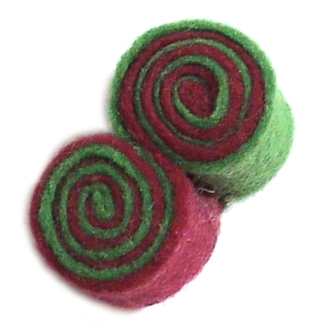 Espirales rosa-verde